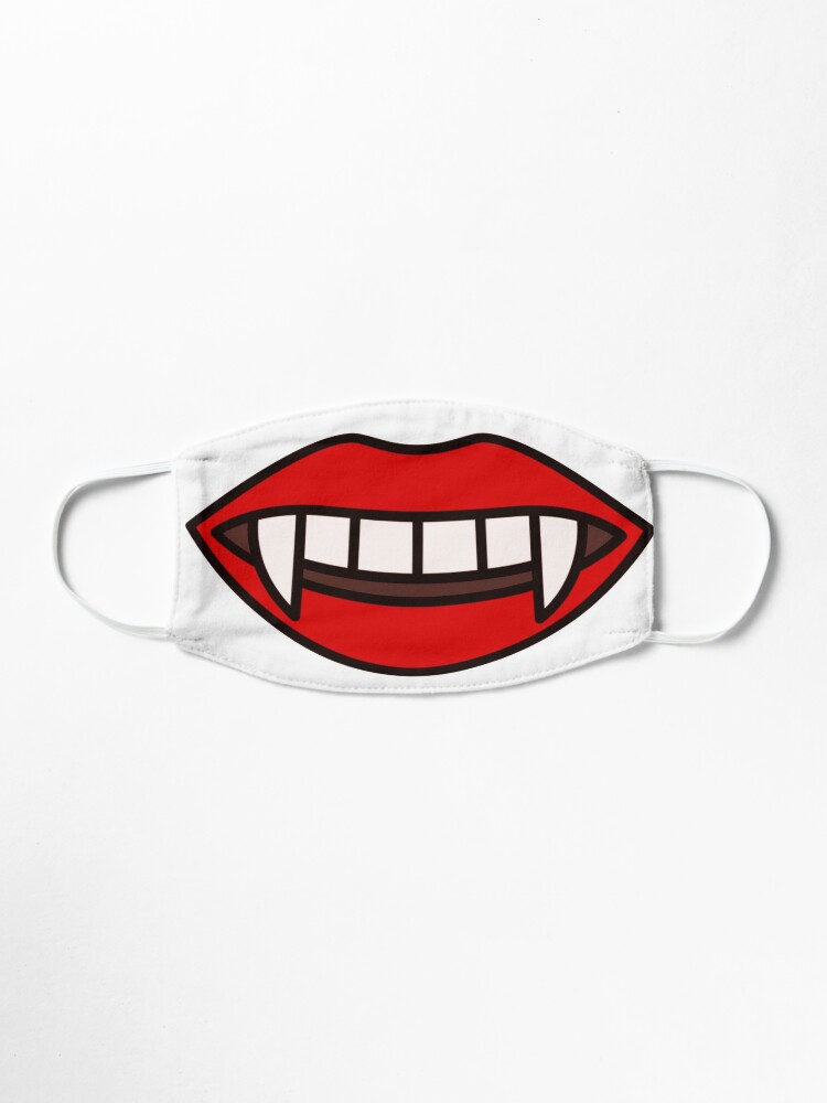 Vampir Mund Zahne Gesichtsmaske Maske Von Zanydoodles Redbubble