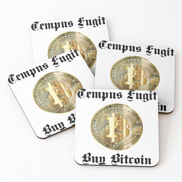Item preview, Time Flies, Buy Bitcoin.  Latin Script, Tempus Fugit designed and sold by Tom Carpenter.