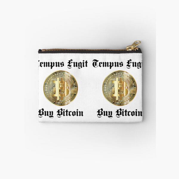 Item preview, Time Flies, Buy Bitcoin.  Latin Script, Tempus Fugit designed and sold by Tom Carpenter.