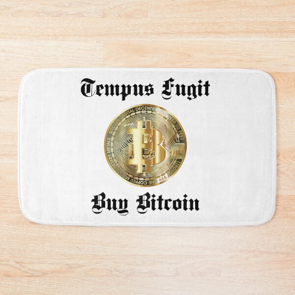 Item preview, Time Flies, Buy Bitcoin.  Latin Script, Tempus Fugit designed and sold by Tom Carpenter.