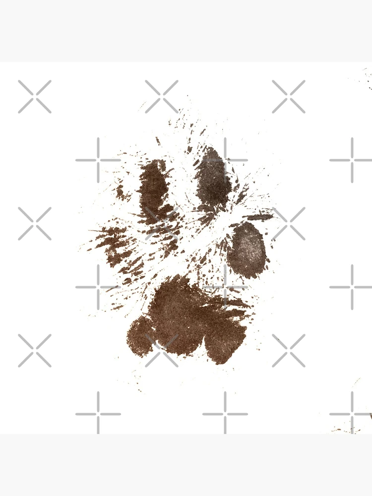 Muddy paw prints Real looking and authentic Pin