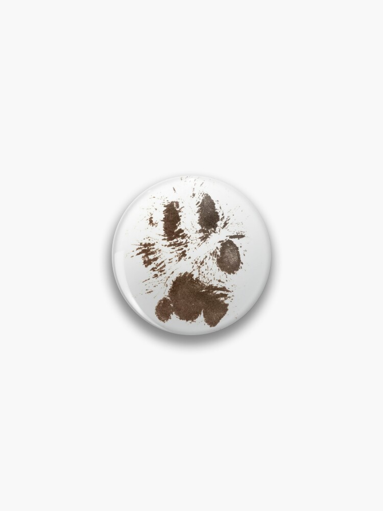 Muddy paw prints Real looking and authentic Pin