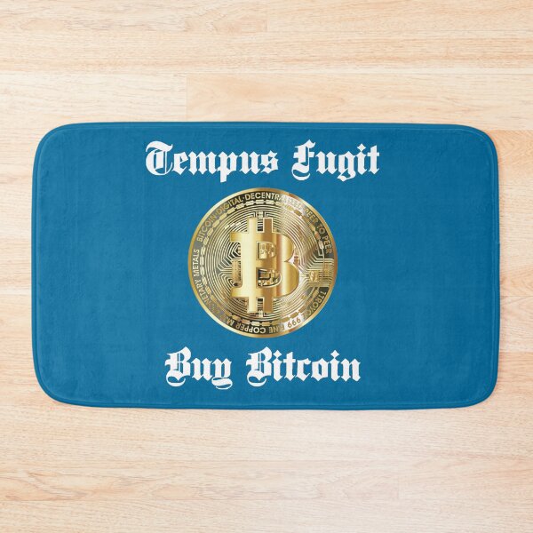Item preview, Time Flies, Buy Bitcoin.  Latin Script, Tempus Fugit designed and sold by Tom Carpenter.