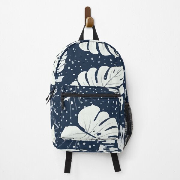 Botanical Leaves Abstract Background Backpack