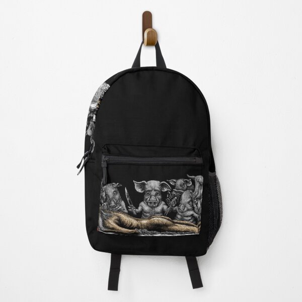Item preview, EAT OR BE EATEN - THE LAST SUPPER - PIGS - SWINES - GO VEGAN! designed and sold by Roland Straller.
