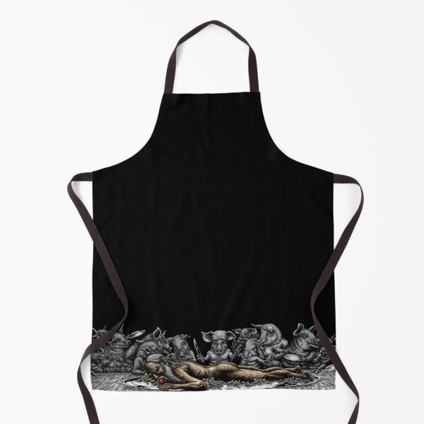Item preview, EAT OR BE EATEN - THE LAST SUPPER - PIGS - SWINES - GO VEGAN! designed and sold by Roland Straller.