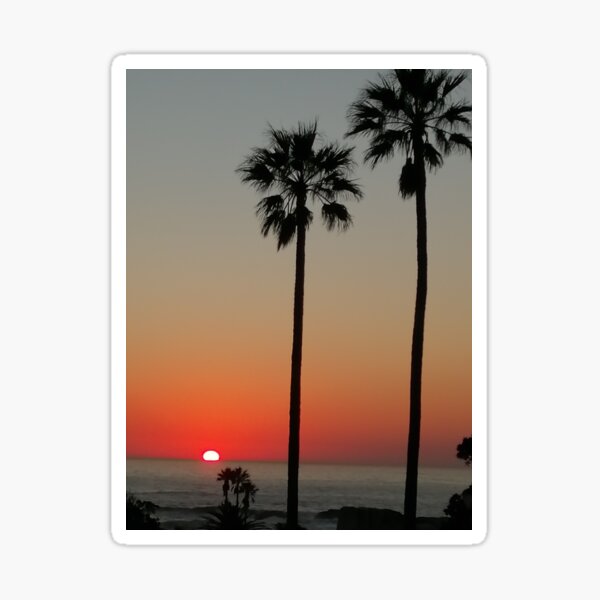 Cape Town Beach Sunset Sticker
