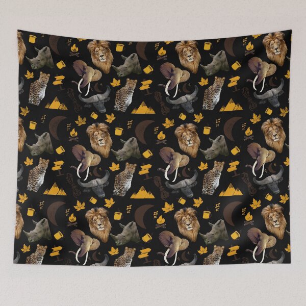 Item preview, Big Five in a Pattern designed and sold by TeeZoneZtore.