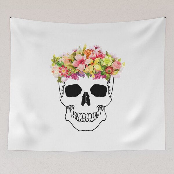 Item preview, Floral Skull designed and sold by bone  apart.