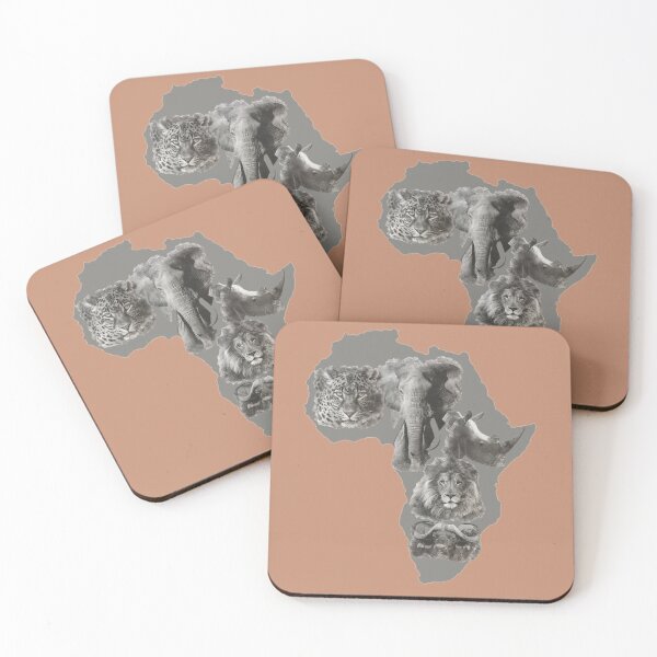 Item preview, Sketch of Big Five Game in Map of Africa designed and sold by TeeZoneZtore.