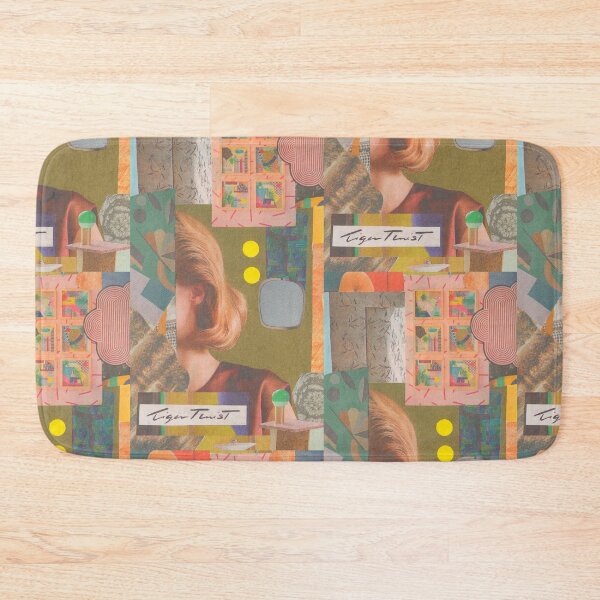 Item preview, 1960s Artsy Stylish Vintage Inspired Collage Pattern  designed and sold by junepillows.