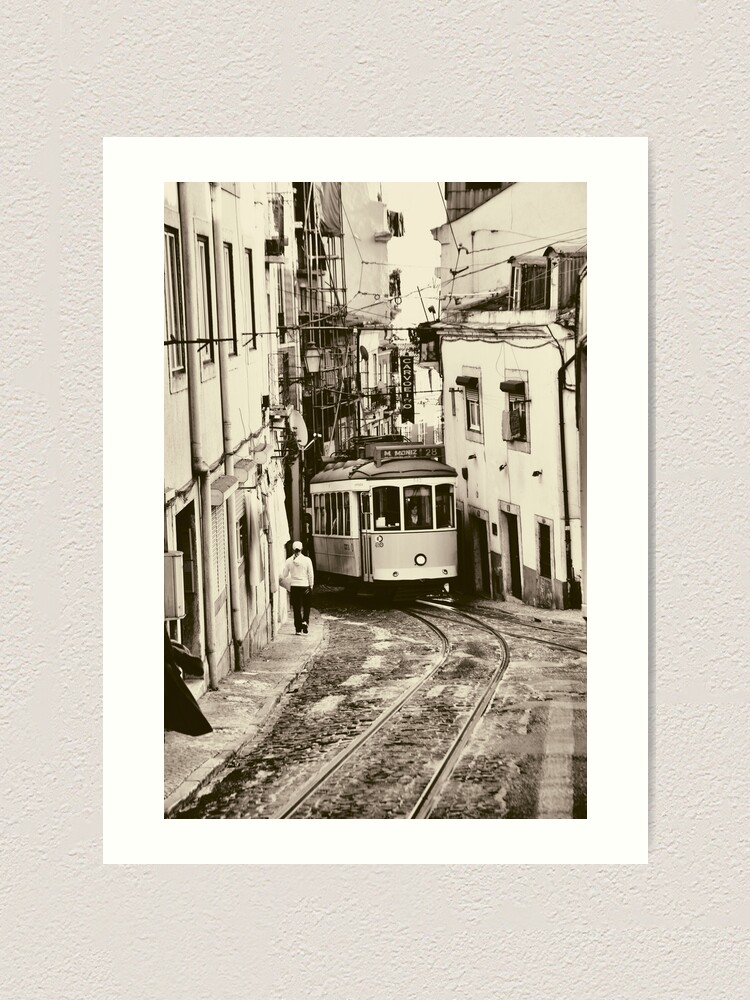 Alternate view of Bus journey in Lisbon Art Print