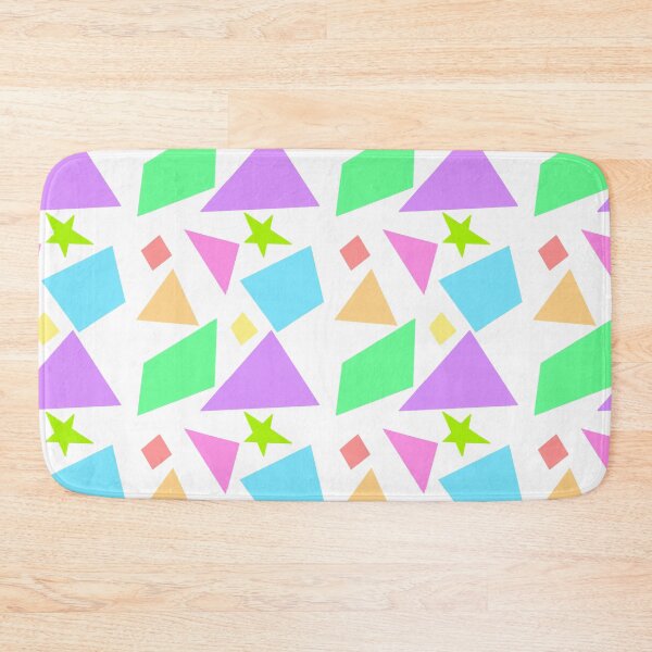 Colorful shapes Bath Mat