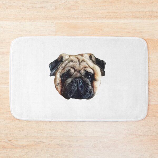 Item preview, Pug Squishy Cute Dog Face designed and sold by ElegantCat.