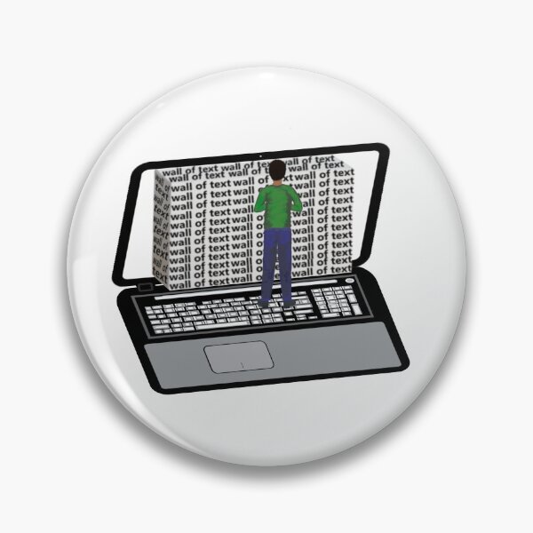 Item preview, Wall of Text on a Laptop Computer (White Background)  designed and sold by ArtByLM.