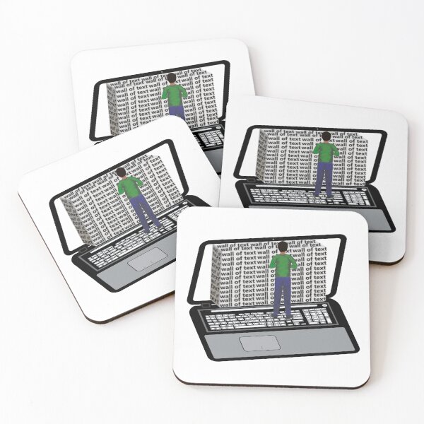 Item preview, Wall of Text on a Laptop Computer (White Background)  designed and sold by ArtByLM.