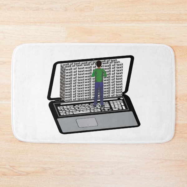 Item preview, Wall of Text on a Laptop Computer (White Background)  designed and sold by ArtByLM.