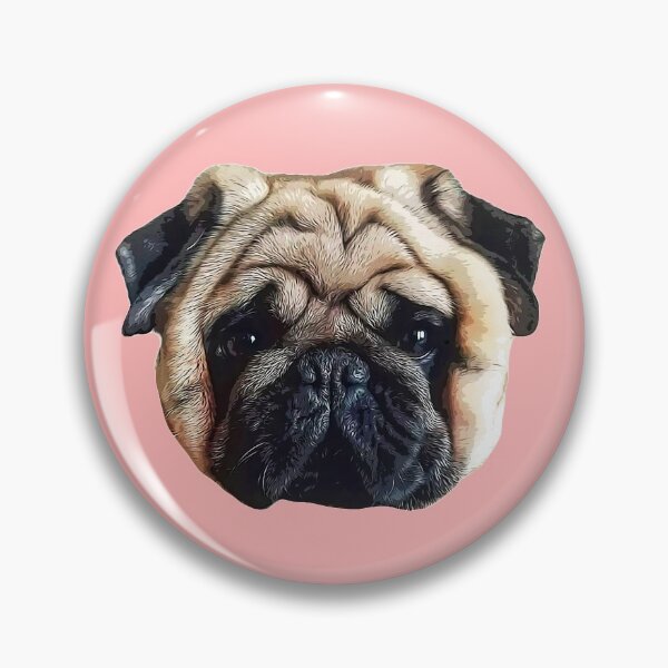 Item preview, Pug Squishy Cute Dog Face designed and sold by ElegantCat.