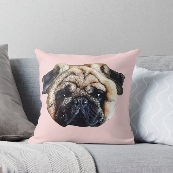 Item preview, Pug Squishy Cute Dog Face designed and sold by ElegantCat.