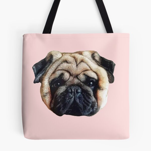 Item preview, Pug Squishy Cute Dog Face designed and sold by ElegantCat.