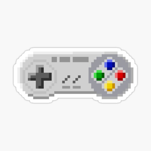 8Bit SNES Controller Sticker
