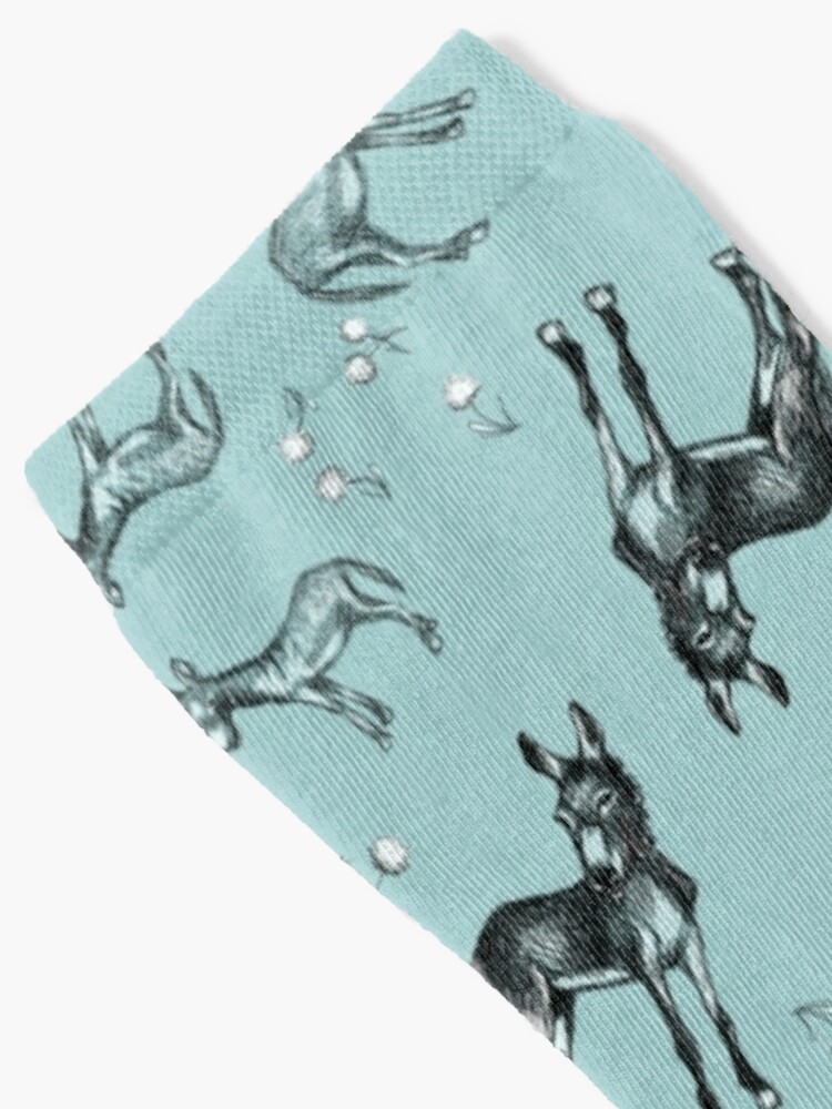 Alternate view of Donkeys and Dandelions Socks