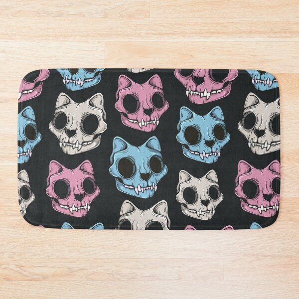 Item preview, Cat skull seamless pattern Scary Horror Mask Halloween 2020 designed and sold by zugharo2019.