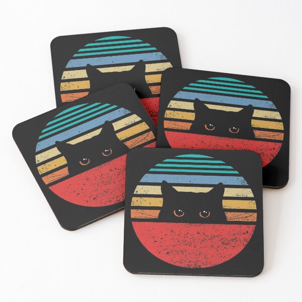 Item preview, Funny Black Cat Retro Style designed and sold by KA DESIGNS.
