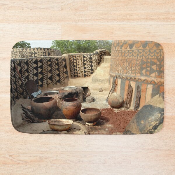 Item preview, African Village Decorated Houses Clay Pots, Burkina Faso designed and sold by worldways.