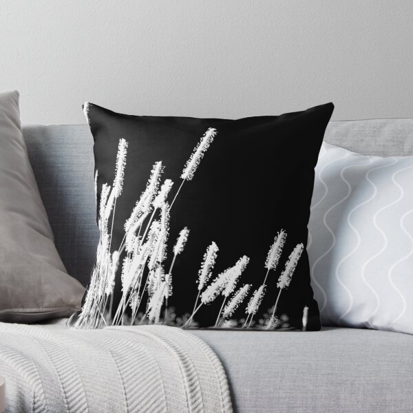Moonlight Meadowgrass Throw Pillow