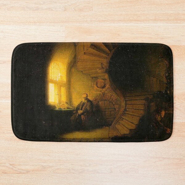 Artikelvorschau, HD. The Philosopher in Meditation, by Rembrandt entworfen und verkauft von ArmoniMundi.