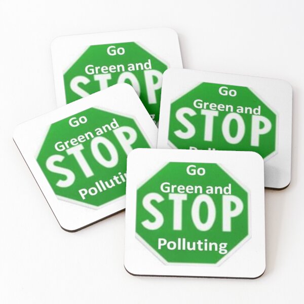 Item preview, Go Green and Stop Polluting designed and sold by Anointedtoday.