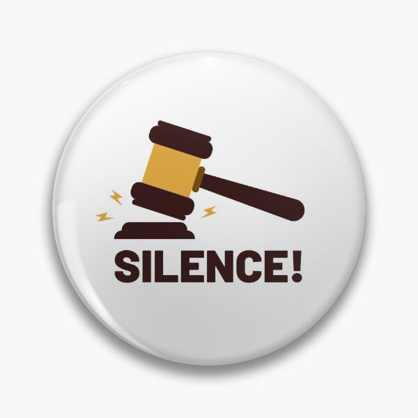 Item preview, Silence In the Courtroom! designed and sold by razvigod.