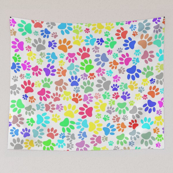 Item preview, Colorful Puppy Paw Pattern designed and sold by Almdrs.
