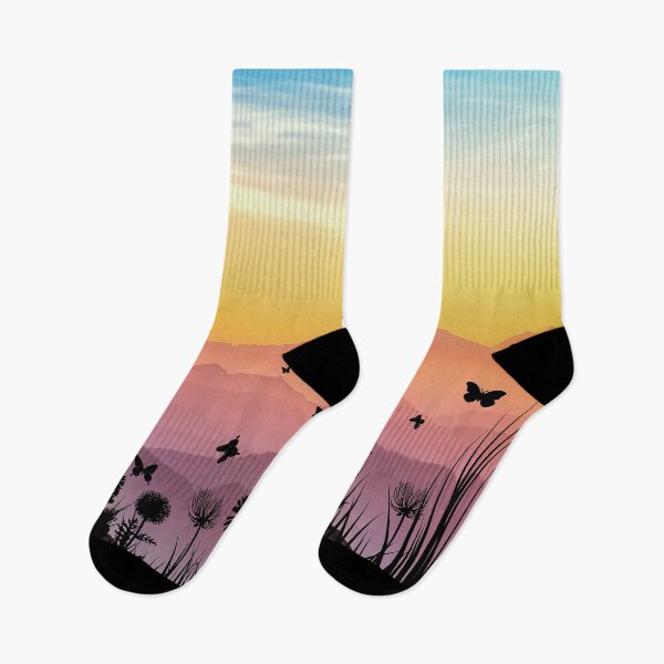 Item preview, Sunset Colors With Black Silhouette designed and sold by Giftables.