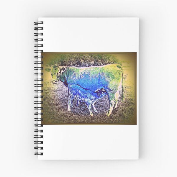 Item preview, BLUE COW AND CALF  designed and sold by Opalbluerose.