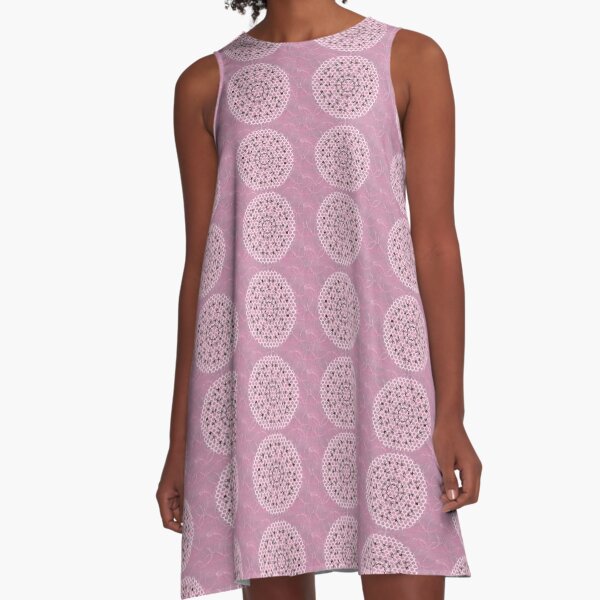 Fireflies on Cotton Candy A-Line Dress