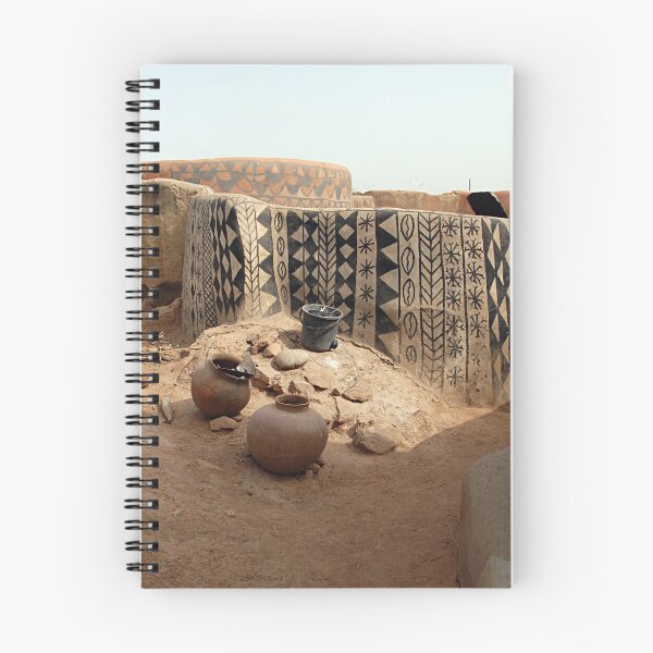 Item preview, Village Square Decorated Houses African Art, Burkina Faso designed and sold by worldways.