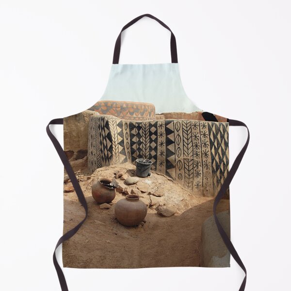 Item preview, Village Square Decorated Houses African Art, Burkina Faso designed and sold by worldways.