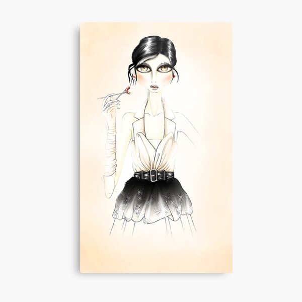 Sushy - Fashion Illustration Metal Print