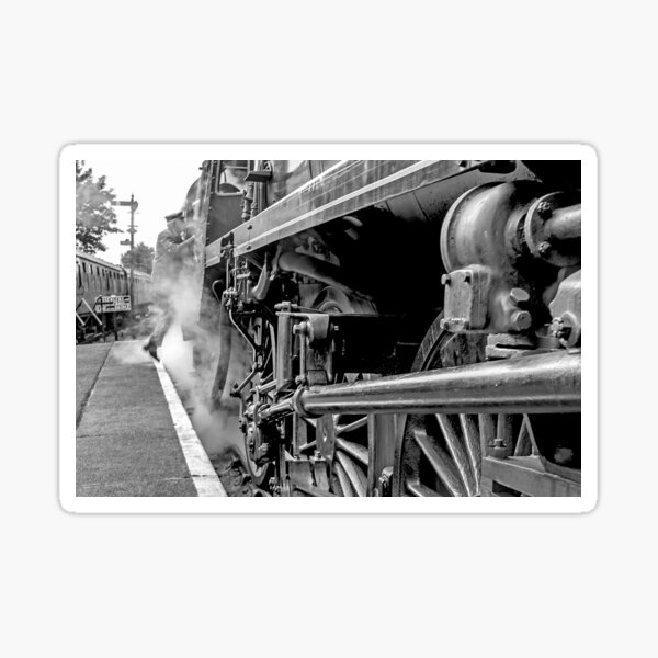 Steam Engine "All Aboard" Sticker