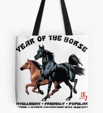 Chinese Zodiac Year of The Horse Tote Bag