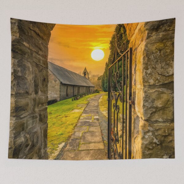 Item preview, Llanasa Church Entrance Sunset designed and sold by AJEvans.
