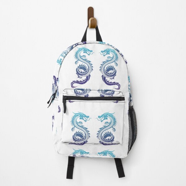 Item preview, Twin Dragons In Blue Gradient designed and sold by Prachis-Corner.