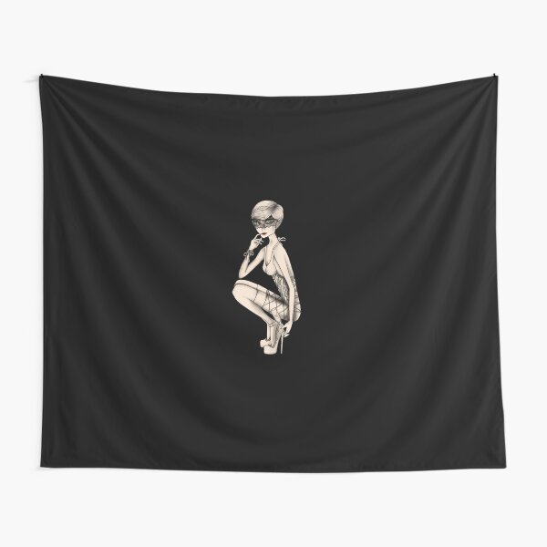 Sexy - Fashion Illustration Tapestry