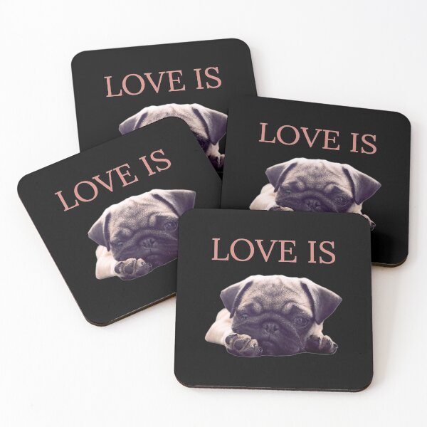 Item preview, Love Is Pug Dog Pug Mom Life Love Dog Pet designed and sold by ManishDayal.