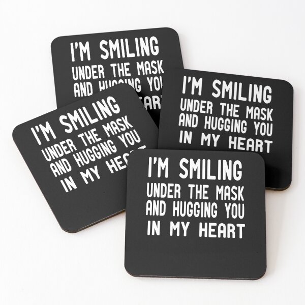 Item preview, I'm Smiling Under The mask and Hugging you in my heart designed and sold by alikassi.