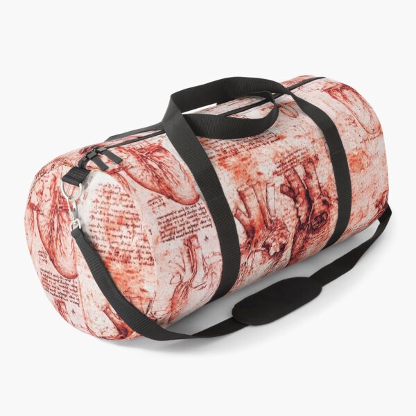 Item preview, Heart And Its Blood Vessels, Leonardo Da Vinci Anatomy Drawings Red Parchment designed and sold by BulganLumini.