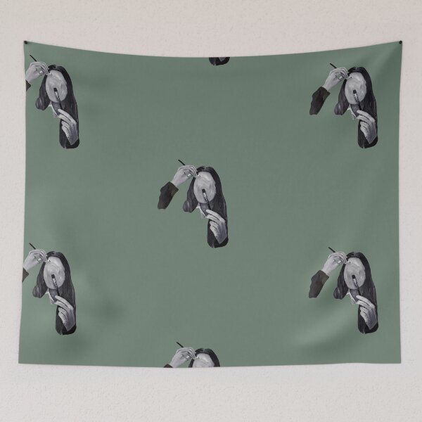 Item preview, "Yours Truly" - Original Art Piece (Green BG) designed and sold by INSAINT.