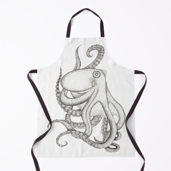 Item preview, Octopus dotwork designed and sold by BookshireCat.